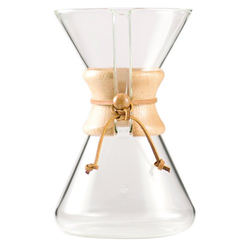 Chemex Hand Blown Glass Coffee Maker with Wood Collar and Tie, 40 Ounce Chemex Hand Blown Glass Coffee Maker with Wood Collar and Tie, 40 Ounce