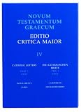 Novum Testamentum Graecum, Editio Critica Maior, Catholic Letters: James