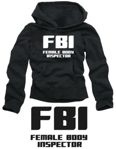 Coole Fun T-Shirts FBI female body inspector  HOODIE, schwarz, Gr&ouml;sse: L Preisvergleich