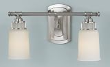 Murray Feiss Bathroom fixture Model VS14302-BS Parker Place. Contemporary from the Nickel & Steel finishes group in Brushed Steel. 2 Light Bath Fixtures category from the Parker Place family.