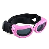 SODIAL(R) Pink Framed Pet Puppy Dog UV Protection Goggles Sunglasses Eyewear XS