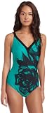 Gottex Women's Primavera V Neck Tank One Piece Swimsuit