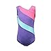 One-piece Rainbow Stripes Ballet Tutu Dancing Athletic Leotard for Little Girl