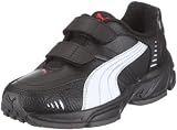 Puma Xenon Trainer V Jr 185698, Unisex - Kinder, Sportschuhe - Running, Schwarz (black-white-puma silver 04), EU 36 (UK 3.5) (US 4.5)