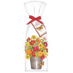 Zinnia Bucket Towel Set