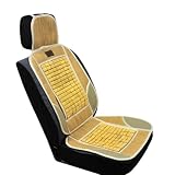1 Piece Summer Cooling Bamboo Mat Car Seat Cover Yellow 