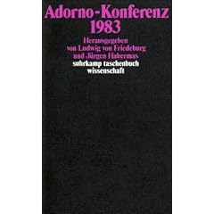 Adorno-Konferenz 1983 (suhrkamp taschenbuch wissenschaft)