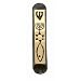Brass Messianic Seal Mezuzah case with Messianc Seal - Heavy and Large 10cm or 4 inches ( Smooth Design - Small for 3" Klaf )