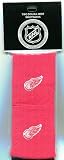 2 DETROIT RED WINGS DOUBLE WIDE NHL TEAM LOGO WRISTBANDS SWEATBANDS