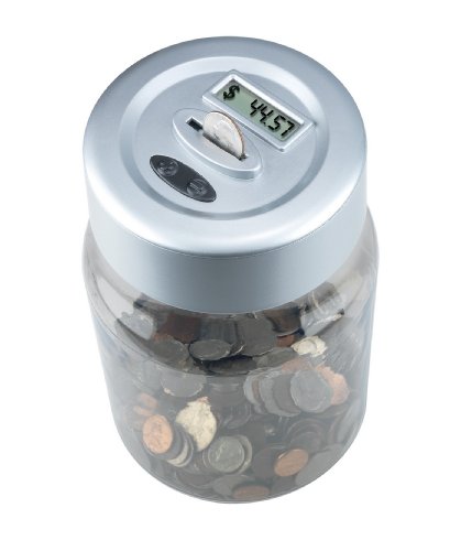 Deluxe Digital Coin Counting Jar