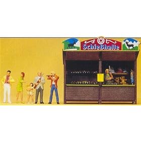 FUN FAIR SHOOTING GALLERY - PREISER HO SCALE MODEL TRAIN ACCESSORIES 24694