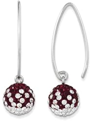 Sterling Silver Swarovski Elements Fayetteville Spirit Ball Earrings