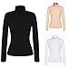 Zeagoo Women's Basic Slim Fit Long Sleeve Turtleneck T-shirt Plus Top and Blouse