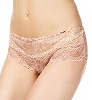 Autograph Faux Snakeskin Print Scallop Lace Shorts