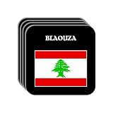 Lebanon - "BLAOUZA" Set of 4 Mini-Mousepad Coasters