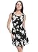 MsBasic Women's Vintage Sleeveless Floral Sundress Summer Beach Mini Dress