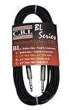 CBI BL2A 1/4 Inch TRS To 1/4 Inch TRS Balanced Cable - 15 Foot