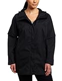 IMAGE OF Columbia Womens Plus Size Ramble Rain Jacket, Black, 3X