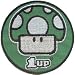 Nintendo Wii Mario Video Game - 2.75 1-UP Mushroom Patch
