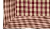 Dunroven House 795BB-R Minicheck Bordered Housecheck Placemat in Red- Pack of 6