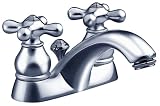 American Standard 7411.722.002 Hampton 4-Inch Centerset Lavatory Faucet with Metal Cross Handles, Chrome
