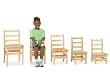 Jonti-Craft 5912JC2 KYDZ 12" Ladderback Chair, Set of 2