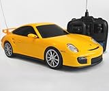 Ferngesteuertes Auto Modellauto Modellfahrzeug mit Fernsteuerung Porsche 911 GT2 RC 1:16 - Gelb