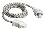 uniTEC 40584 Warmger&auml;tezuleitung, H03RT-F 3G0, 75 mm&sup2;, mit Stecker, 2 m