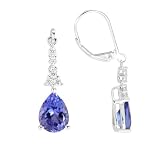 14K Exquisite Tanzanite and Diamond Earring (NEW ARRIVAL)