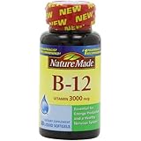 Nature Made Vitamin B-12 Softgels, 3000 Mcg, 60 Count