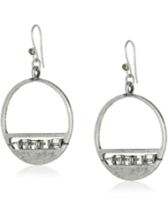 Kenneth Cole New York "Shell Brilliance" Circle and Faceted Bead Drop Earrings