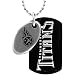 Team Titanium Tennessee Titans Steel & Black Two Piece Dog Tag