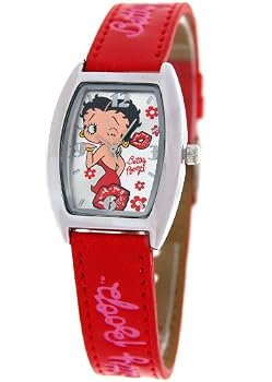 Betty Boop Womens Leather Strap Watch #BB-W419B
