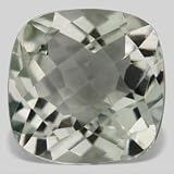 New 3.60 ctw 10 x 10 mm Cushion Cut Green Amethyst Gemstone Top Quality