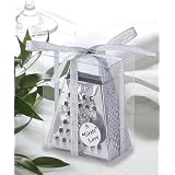 Stainless steel cheese grater in clear box (Set of 12) by Wedding Favors & BaShower Gifts