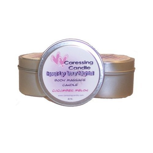 Caressing Candle Body Massage Candle, Cucumber Melon