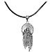 Native American Pewter Feather Shield Necklace