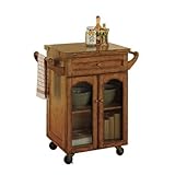 Powell Noble Oak Kitchen Cart