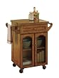 Powell Noble Oak Kitchen Cart