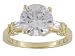 Jewelry : 3.20CTW BELLA LUCE DIAMOND SIMULANT 18KT OVER STERLING SILVER RING