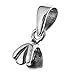 2 pcs .925 Bali Sterling Silver Bail Pendant Connector Pinch Clasp/Findings/Antique