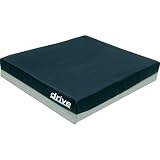Drive Medical Deluxe Skin Protection Gel "E" 3" Wheelchair Seat Cushion, Dark Blue, 20" x 16" x 3"