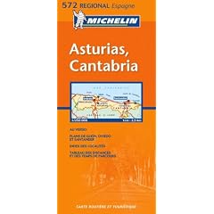 Carte routi�re : Asturias, Cantabria