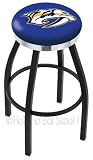 Nashville Predators 25 inch Swivel Bar Stool with Chrome Accent Ring