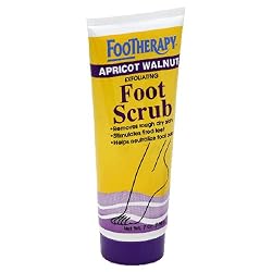 Queen Helene FooTherapy Apricot Walnut Foot Scrub, 7-Ounce Tube (Pack of 6)