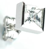 Image of 9ct White Gold and Cz Single Stud Earring, THIS IS A SINGLE EARRING!