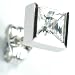 9ct White Gold and Cz Single Stud Earring