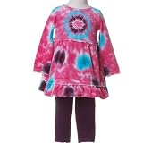 Infant Baby Girls Clothing PINK TIE DYE Outfit FLAPDOODLES Girl 6-24M