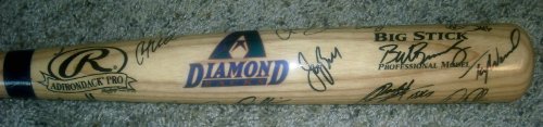 Arizona Diamondbacks 2001 WS Team Signed Baseball Bat