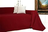 Tagesdecke Rio Plaid �berwurf 210x280cm rot Jaquard